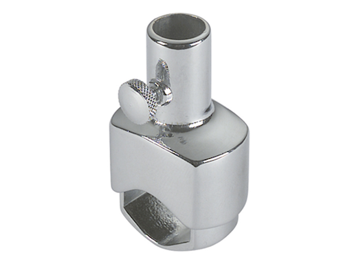 SUPPORTO PER ASTA IN OTTONE CROMATO