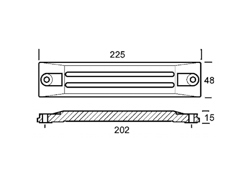 PLACCA PER MOTORI HONDA 75/225 HP