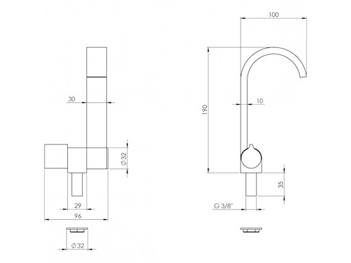 RUBINETTO ABBATTIBILE ACQUA FREDDA