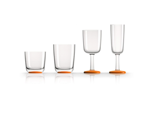 BICCHIERE DA WHISKY ARANCIONE