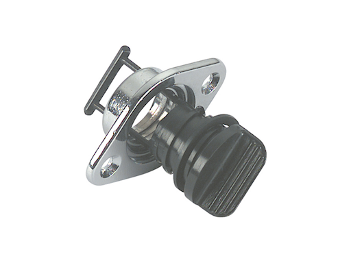 TAPPO SCARICO ACQUA IN OTTONE CROMATO