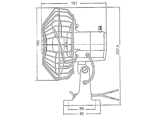 VENTILATORE OSCILLANTE 12V.