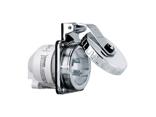 SPINA 2P+T 230V. 16A IP56 IN ACCIAIO INOX