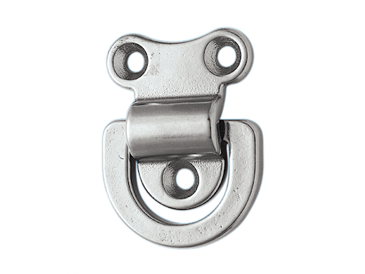 PIASTRA IN ACCIAIO INOX CON ANELLO