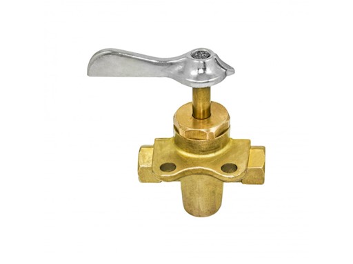 VALVOLA A 3 VIE IN OTTONE DA 1/4