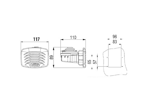 TROMBA ELETTROMAGNETICA SM1C 12V