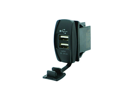 PRESA DI CORRENTE CON DUE PRESE USB TIPO A