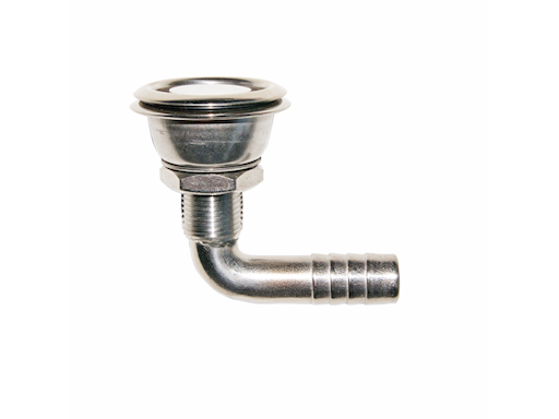 SFIATO CURVO IN ACCIAO INOX 316