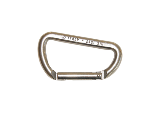 MOSCHETTONE "KONG" ASIMMETRICO INOX 316