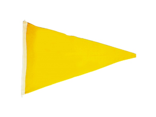 BANDIERA GIALLA TRIANGOLARE