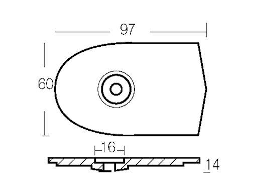 PLACCA PER YAMAHA 6/8 HP