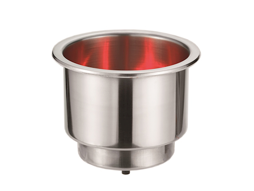 PORTABICCHIERE O LATTINA IN ACCIAO  INOX