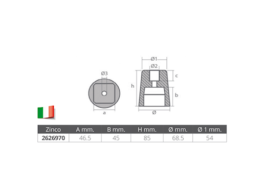 OGIVA DI RICAMBIO AD INSERTO QUADRATO