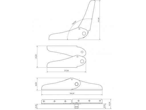 CERNIERA AISI 316 PER SEDILE