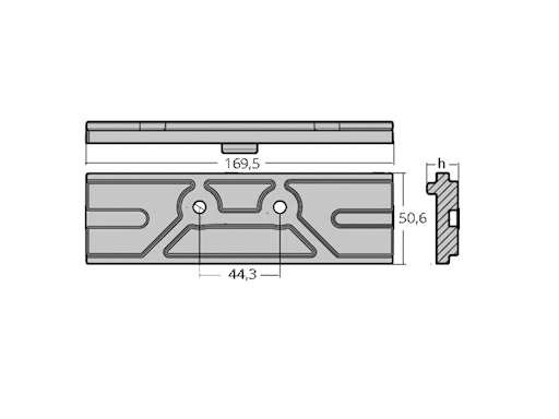 PIASTRA PER MOTORI MERCURY/MARINER 150 HP 4T
