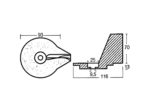 PINNA PER MOTORI MERCURY F 25-50