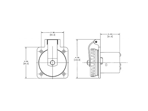 SPINA 2P+T 125/250 v. 50A IP56 IN ACCIAIO INOX