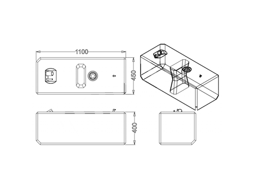 SERBATOIO CARBURANTE LT.160