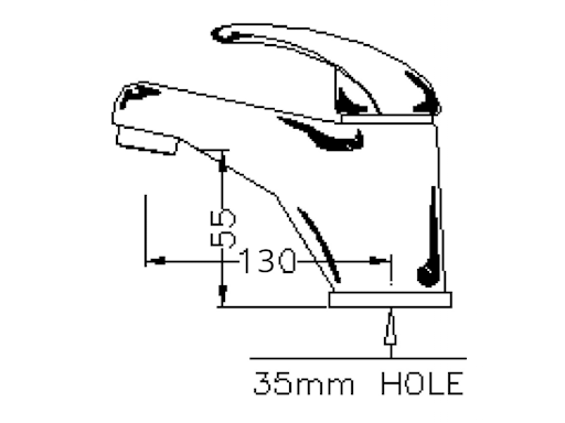 RUBINETTO MISCELATORE LAVABO