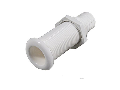 SCARICO A MARE IN PVC CON PORTAGOMMA Ø MM.22,67X100