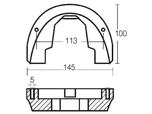 PLACCA PER MOTORI OMC COBRA 90 HP