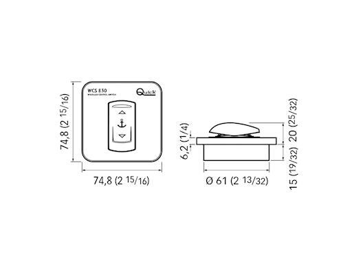COMANDO DA PLANCIA WCS830