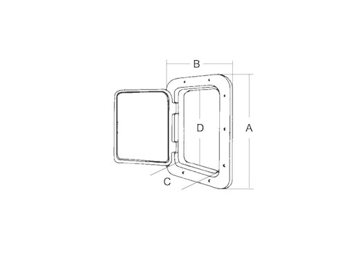 SPORTELLO MM.520X470