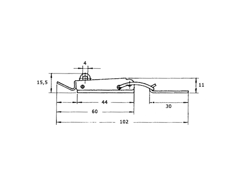 CHIUSURA A LEVA CON PORTALUCCHETTO