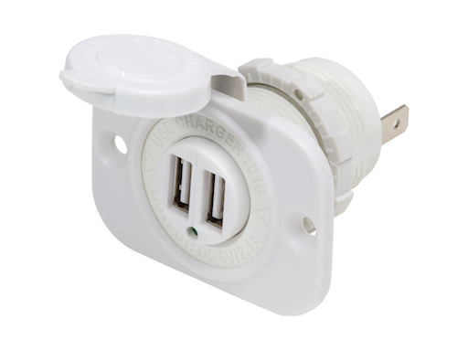 PRESA CON DOPPIA PORTA USB