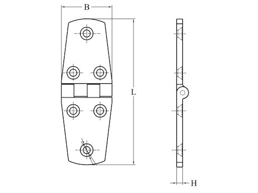 CERNIERA ESAGONALE SPESSORE MM.4,5