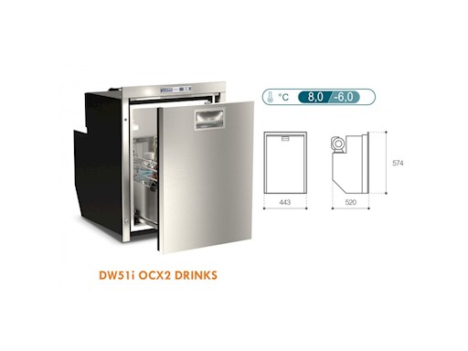 FRIGORIFERI/FREEZER DW DRINKS CON APERTURA A CASSETTO