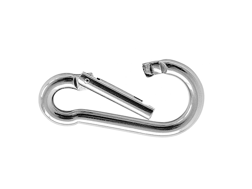 MOSCHETTONE INOX CON CHIUSURA DRITTA