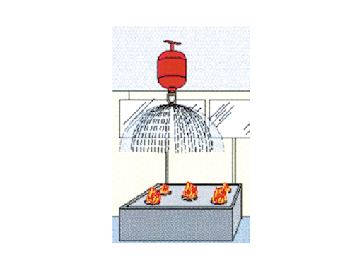 ESTINTORE AUTOMATICO IN POLVERE CON MANOMETRO
