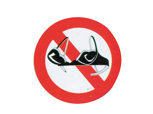 DIVIETO DI REGGISENO A BORDO