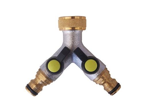 RUBINETTO A 2 VIE INDIPENDENTI 3/4