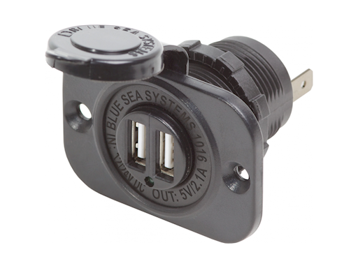 PRESA CON DOPPIA PORTA USB