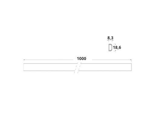 DIFFUSORE PER STRIP LED