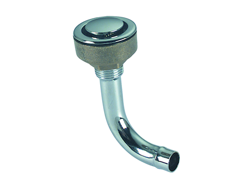 SFIATO CURVO AD INCASSO IN OTTONE