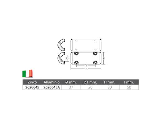 ANODO PER BOW THRUST SIDE POWER-SLEIPNER