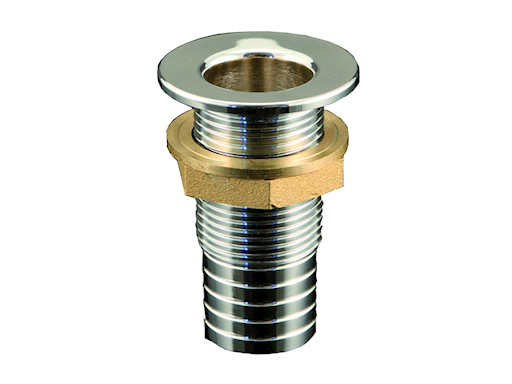 SCARICO POZZETTO IN OTTONE CROMATO CON PORTAGOMMA