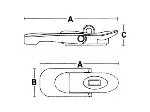 CHIUSURA A LEVA CON PORTALUCCHETTO