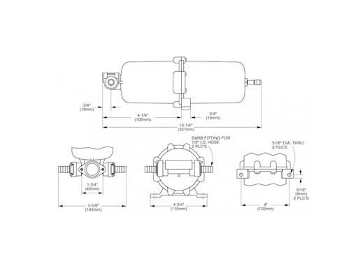 SERBATOIO DI ACCUMULO PRESSURIZZATO 1 LT
