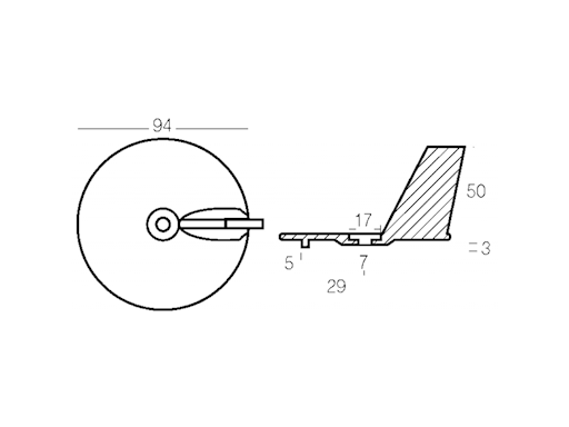 PINNA PER YAMAHA 25-30 HP