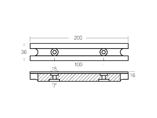 BARRA PER YAMAHA TOP 700 40/100 HP