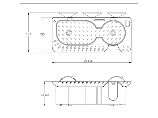 CONTENITORE IN PLASTICA MM.294X91X147