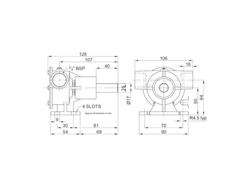 POMPA IN BRONZO 3/4"