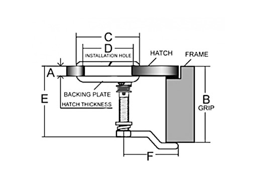 ALZAPAGLIOLO INOX 316 Ø MM.78