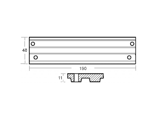 PIASTRA PER MOTORI MERCURY 40 HP V6 135/150/175 Z