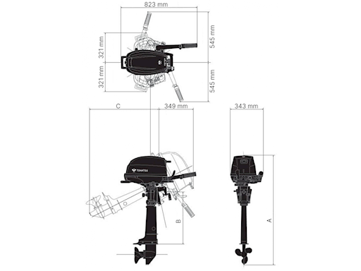 MOTORE FUORIBORDO TOHATSU MFS6S