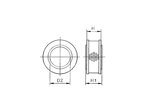 FILTRO ARIA YANMAR RIF.OR. 129470-12330